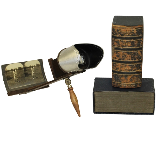 Original Keystone View Co. Complete Set in Original Case of Stereographic Library Vol. I - Full Set of 50