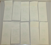 Twenty Ben Hogan Signed Shady Oaks Country Club Member Checks/Receipts JSA ALOA