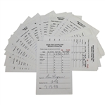 Twenty Ben Hogan Signed Shady Oaks Country Club Members Charge Slips JSA ALOA