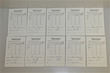 Twenty Ben Hogan Signed Shady Oaks Country Club Members Charge Slips JSA ALOA