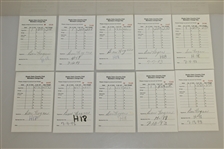 Twenty Ben Hogan Signed Shady Oaks Country Club Members Charge Slips JSA ALOA