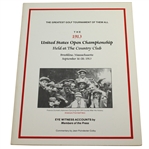 The 1913 US Open at The Country Club Eyewitness Press Accounts Book - Excellent Condition
