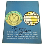 Jack Nicklaus Signed 1960 World Amateur Team Championship at Merion Program JSA ALOA