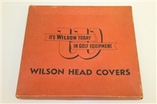 1950's Wilson Red Head Covers #1, 2, & 3 in Original Box - Never Used Condition