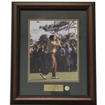 Gay Brewer Signed Masters Shot Display with Notation - Framed JSA ALOA