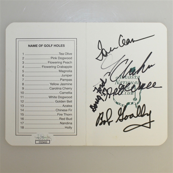 Multi-Signed Augusta National Golf Club - JSA AOLA