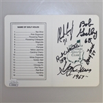 Multi-Signed Augusta National Golf Club Scorecard - JSA AOLA
