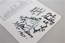 Multi-Signed Augusta National Golf Club Scorecard - JSA AOLA