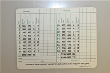 Multi-Signed Augusta National Golf Club Scorecard - JSA AOLA
