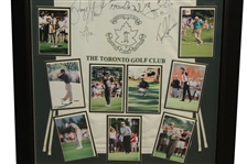 Multi-Signed Toronto Golf Club Caddy Bib by Payne Stewart & Others - Framed PSA/DNA #B99119