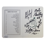 Multi-Signed Augusta National Golf Club Scorecard By Previous Masters Champions - JSA #CC25454