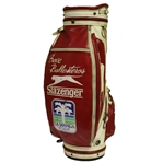 Match Used Seve Ballesteros Red/White Slazenger Golf Bag - 1985 Suntory World Match (Seve Wins!)