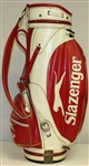 Match Used Seve Ballesteros Red/White Slazenger Golf Bag - 1985 Suntory World Match (Seve Wins!)