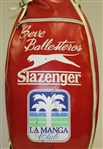 Match Used Seve Ballesteros Red/White Slazenger Golf Bag - 1985 Suntory World Match (Seve Wins!)