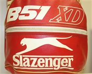 Match Used Seve Ballesteros Red/White Slazenger Golf Bag - 1985 Suntory World Match (Seve Wins!)