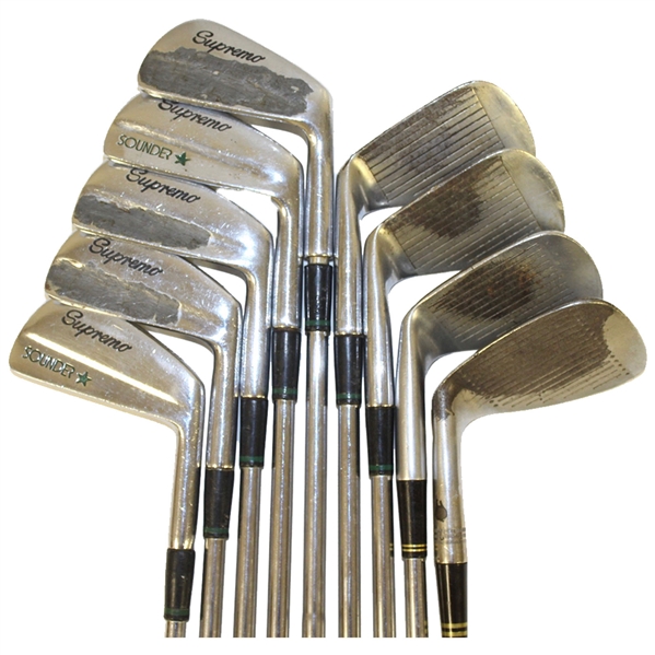 Seve Ballesteros Personal 1985 Tournament-Used Slazenger Sounder Iron Set w/Wedges