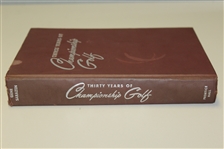 'Thirty Years of Championship Golf' Written By Gene Sarazen w/ Herbert Warren Wind