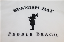 White Spanish Bay Pebble Beach Flag - Original Tags Still Intact