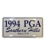 1994 PGA Southern Hills August 8-14 License Plate 