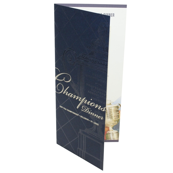 100th PGA Champions Dinner Brochure/Menu