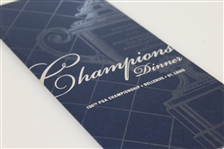 100th PGA Champions Dinner Brochure/Menu