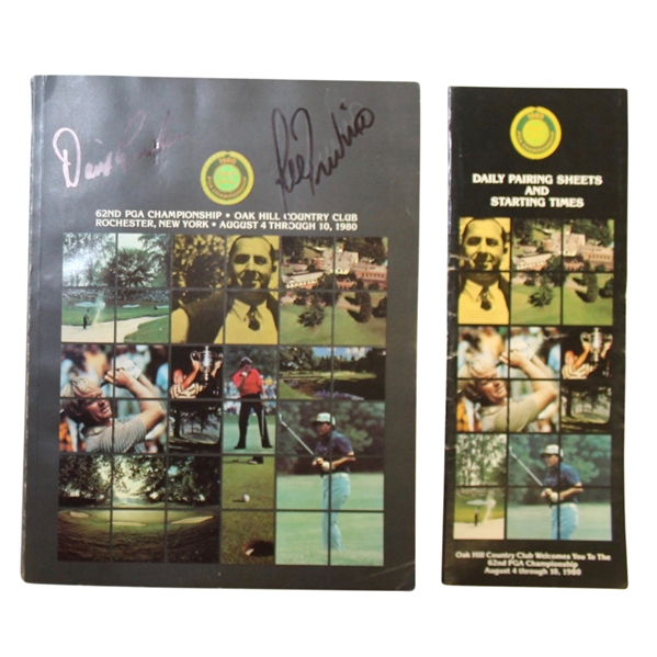 Lee Trevino Signed 1980 Oak Hill PGA Championship Program with Pamphlet JSA ALOA