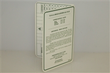 Gary Player Signed Aronimink Golf Club Scorecard JSA ALOA