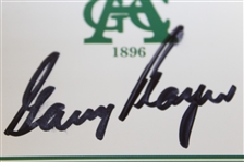 Gary Player Signed Aronimink Golf Club Scorecard JSA ALOA