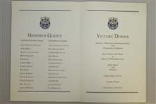 1987 Ryder Cup Program & Dinner Menu