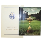 1987 Ryder Cup Program & Dinner Menu