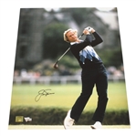 Jack Nicklaus Signed 16x20 1978 Open Driving Photo w/Golden Bear Authentication Stickers