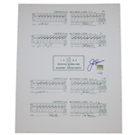 Jack Nicklaus Signed Scorecards From The 1986 Masters - Fanatics/Golden Bear Authentication Stickers