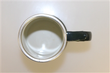 Circa 1900 Lennox Green Golf Scene Mug w/Gold Rim