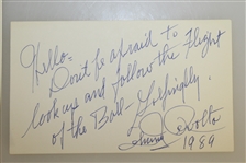 Johnny Revolta Signed Card w/ Picture JSA ALOA