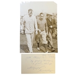 Walter Hagen & Archie Compston Signed with Sepia Tone Wire Photo JSA ALOA