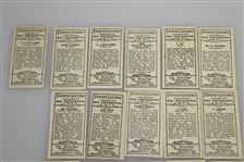 1928 Milhoff Tobacco Card Set - Full Set Of 27 Cards