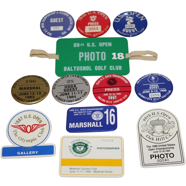 US Open Badges - 76-78, 80, 83-90