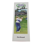 Arnold Palmer Signed 1991 Nestle Invitational Pairing Guide JSA ALOA