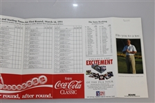 Arnold Palmer Signed 1991 Nestle Invitational Pairing Guide JSA ALOA