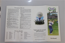 Arnold Palmer Signed 1991 Nestle Invitational Pairing Guide JSA ALOA