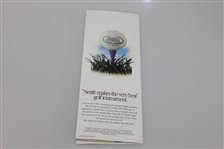 Arnold Palmer Signed 1991 Nestle Invitational Pairing Guide JSA ALOA