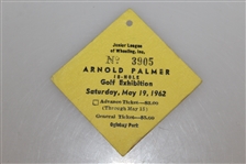 1962 Wheeling Ogle Bay Park Arnold Palmer Exhibition Program w/ Ticket