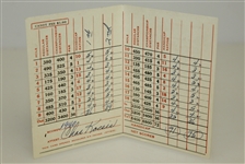 1940's Augusta National Scorecard Signed & Scored by Chuck Kocsis JSA ALOA