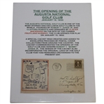 1933 Augusta National First Day Cover Cachet -Date Stamped 1/13/33