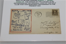 1933 Augusta National First Day Cover Cachet -Date Stamped 1/13/33