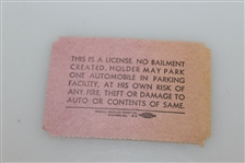 1970 US Open Press Badge, Parking Pass, Three Unused Tickets
