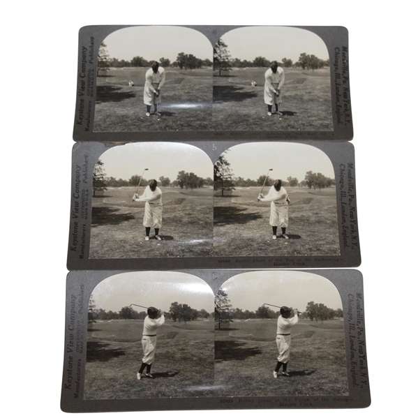 Three Bobby Jones Circa 1930 Keystone Cards
