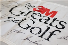 2016 3M Greats Pin Flag Signed by Nicklaus, Player, & others JSA ALOA