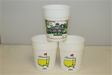 Assorted Golf Memorabilia Lot - Various Tournament Drinking Cups, 5 Titlesit Golf Ball Sleeves, St. Andrews Tool Bag  
