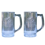 1989 PGA Championship Glass Beer Steins (2) - Payne Stewart Wins!